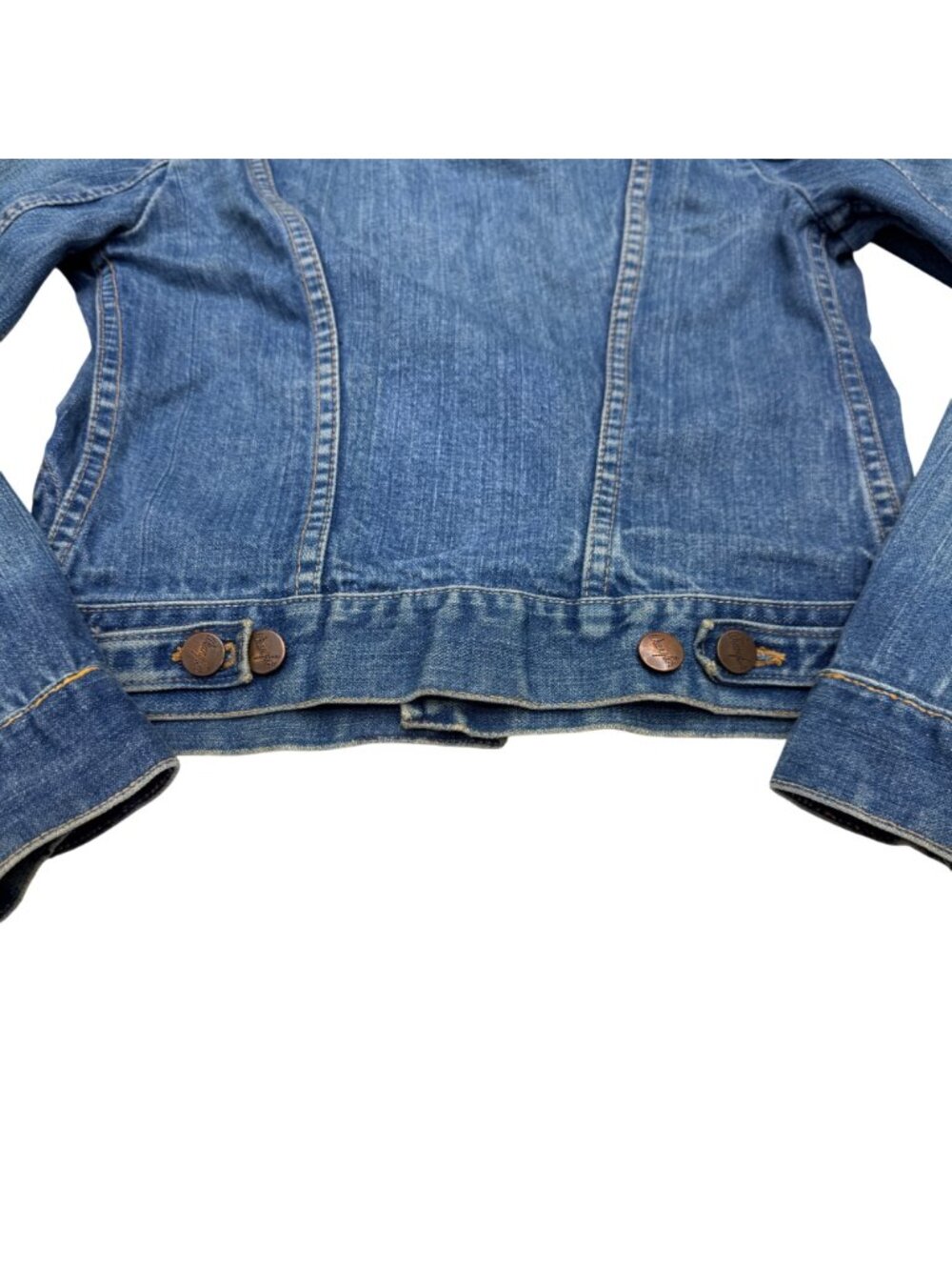 Vintage Wrangler Women's Blue Jean Jacket, Size 32 Made in USA - Picture 5 of 11
